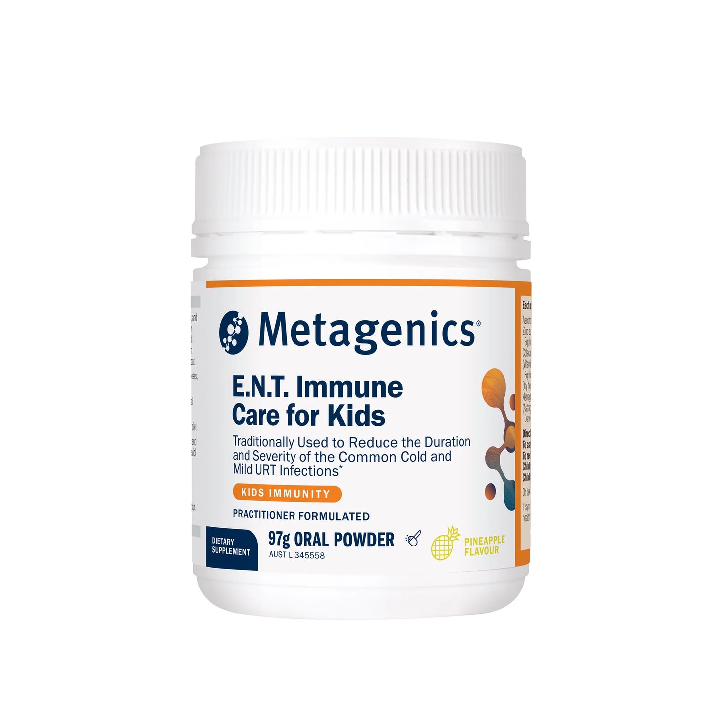 E.N.T Immune Care for Kids Pineapple 97g Powder