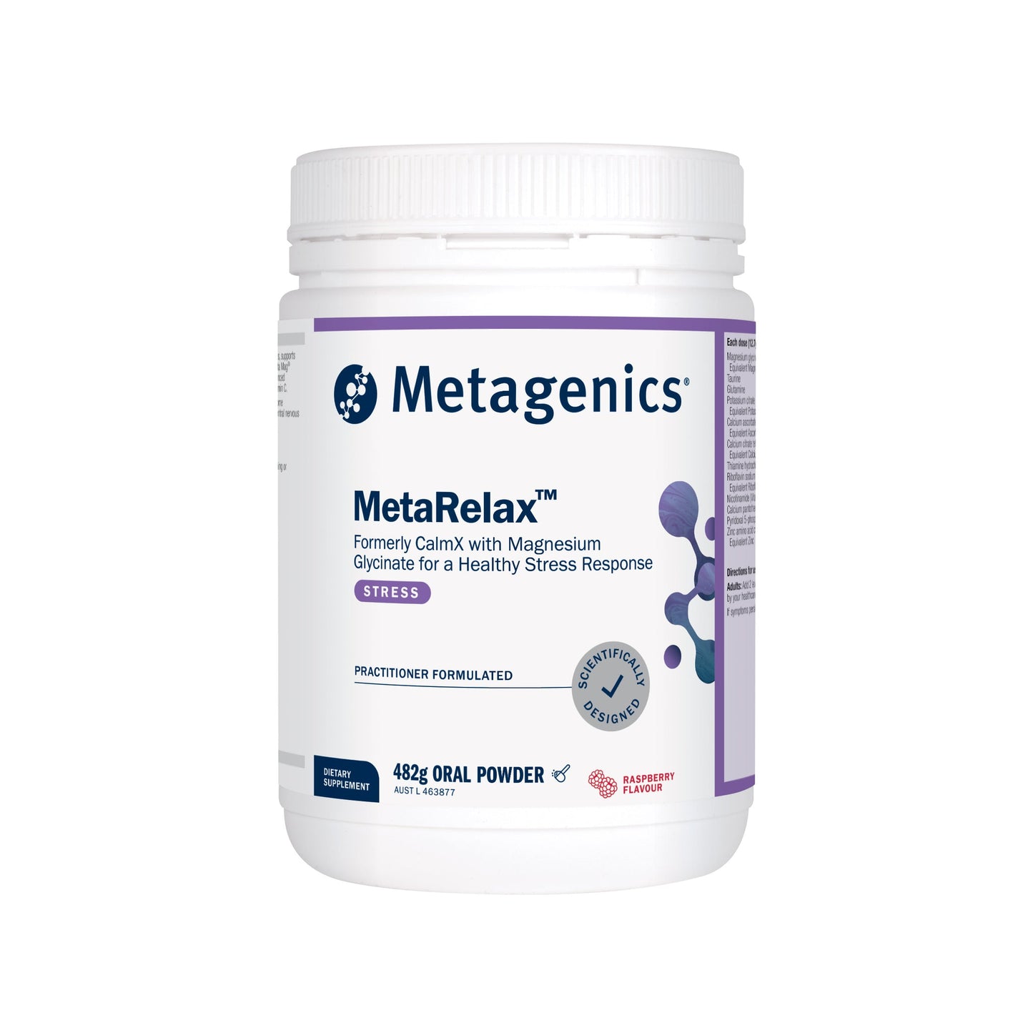 Metagenics MetaRelax Raspberry 482g